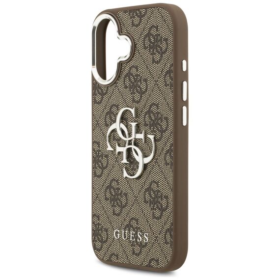 Guess 4G Big 4G Classic Logo case for iPhone 17 - brown and silver | Techbox
