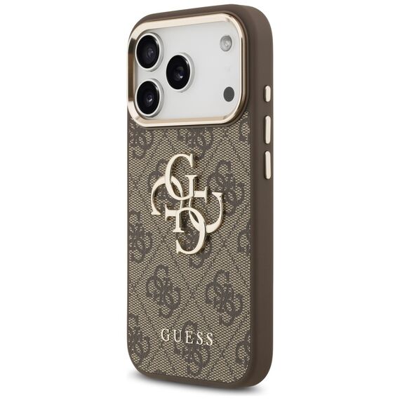 Guess 4G Big 4G Classic Logo Case for iPhone 17 Pro - Brown and Gold - Apple Cases - Cases - Techbox