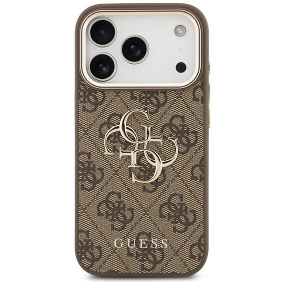 Guess 4G Big 4G Classic Logo Case for iPhone 17 Pro - Brown and Gold - Apple Cases - Cases - Techbox