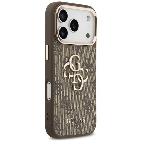 Guess 4G Big 4G Classic Logo Case for iPhone 17 Pro - Brown and Gold - Apple Cases - Cases - Techbox