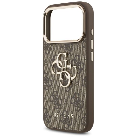 Guess 4G Big 4G Classic Logo Case for iPhone 17 Pro - Brown and Gold - Apple Cases - Cases - Techbox