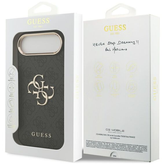 Guess 4G Big 4G Classic Logo Case for iPhone Air - Black and Gold | Techbox
