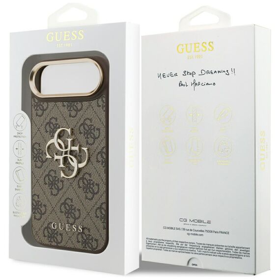 Guess 4G Big 4G Classic Logo Case for iPhone Air - Brown and Gold | Techbox