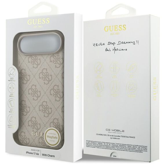 Guess 4G Charms Collection MagSafe Case for iPhone Air - Pink | Techbox