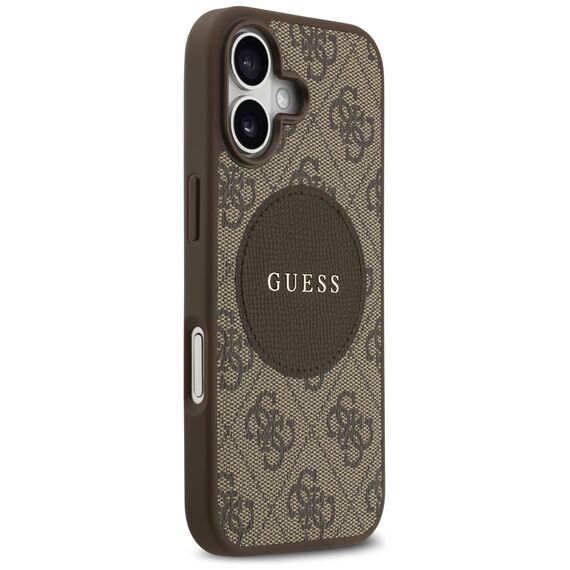 Guess 4G Circle Classic Logo MagSafe case for iPhone 17 - brown | Techbox