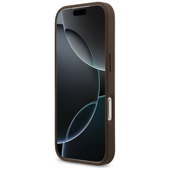 Guess 4G Circle Classic Logo MagSafe case for iPhone 17 Pro - brown - Apple Cases - Cases - Techbox