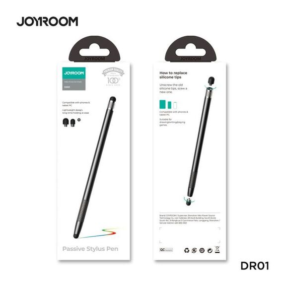 Joyroom JR-DR01 Passive Stylus - Black - Tablet Accessories - Tablet PC & Accessories - Techbox