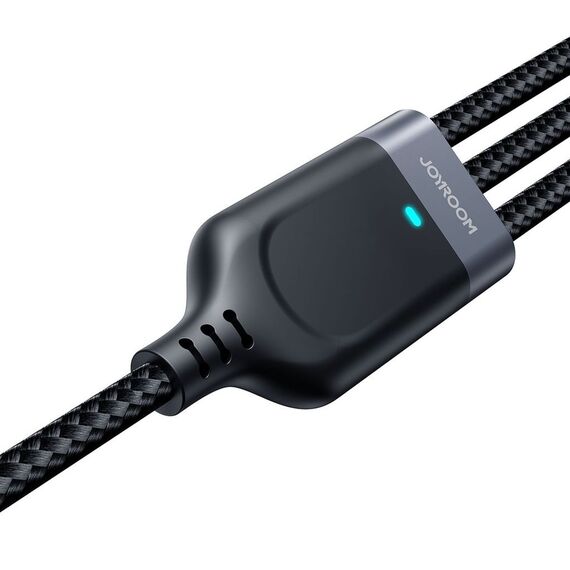 Joyroom S-A18 3in1 3.5A USB-A - Lightning+USB-C+MicroUSB cable 1.2m - black - Cables & Adapters - Cables & Accessories - Techbox