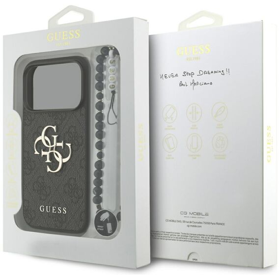 Guess 4G Strap 4G Classic Logo Case for iPhone 17 Pro - Black - Apple Cases - Cases - Techbox