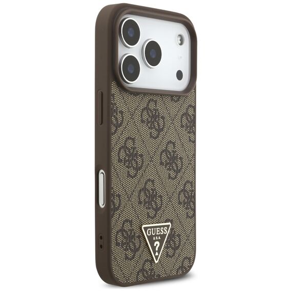 Guess 4G Strap Triangle Logo MagSafe case for iPhone 17 Pro - brown | Techbox