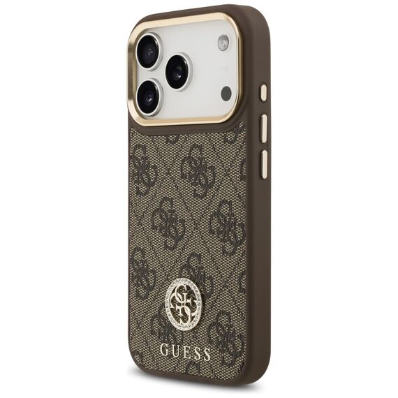 Guess 4G Strass Logo MagSafe case for iPhone 17 Pro - brown | Techbox