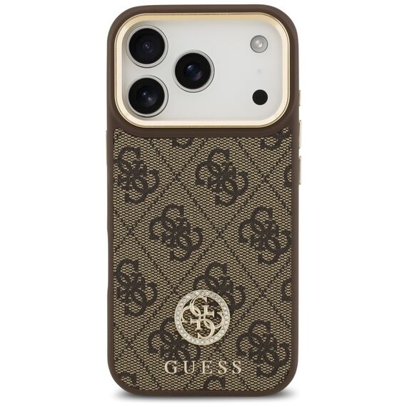 Guess 4G Strass Logo MagSafe case for iPhone 17 Pro - brown | Techbox