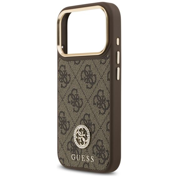 Guess 4G Strass Logo MagSafe case for iPhone 17 Pro - brown | Techbox