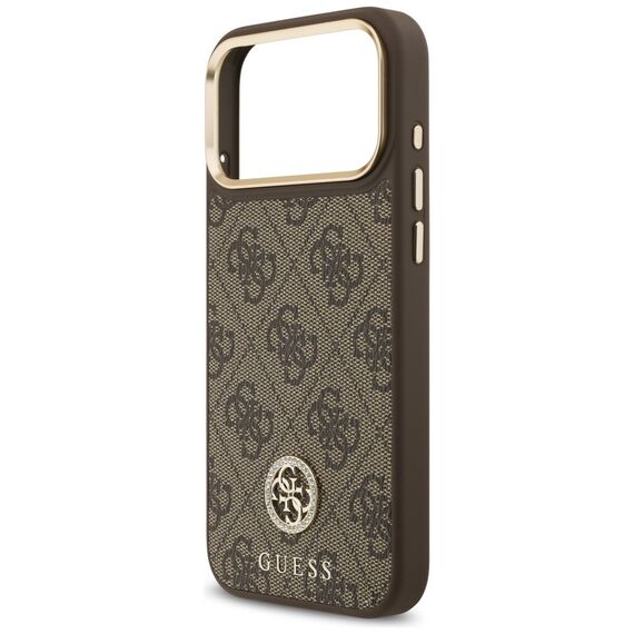 Guess 4G Strass Logo MagSafe Case for iPhone 17 Pro Max - Brown | Techbox