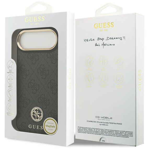 Guess 4G Strass Logo MagSafe case for iPhone Air - black - Uncategorized Cases (2) - Cases - Techbox