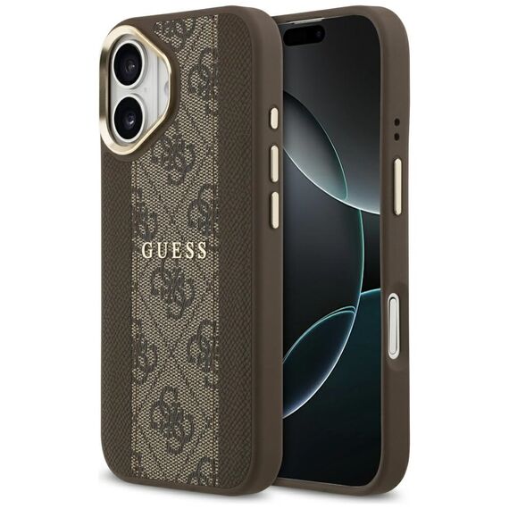 Guess 4G Stripe MagSafe case for iPhone 17 - brown - Uncategorized Cases (2) - Cases - Techbox