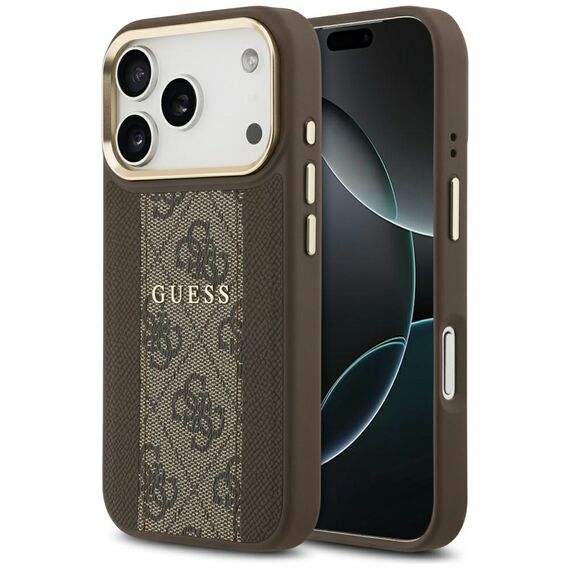 Guess 4G Stripe MagSafe case for iPhone 17 Pro - brown - Apple Cases - Cases - Techbox