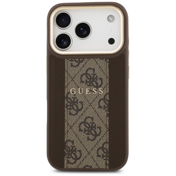 Guess 4G Stripe MagSafe case for iPhone 17 Pro - brown - Apple Cases - Cases - Techbox