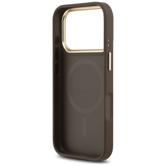 Guess 4G Stripe MagSafe case for iPhone 17 Pro - brown - Apple Cases - Cases - Techbox