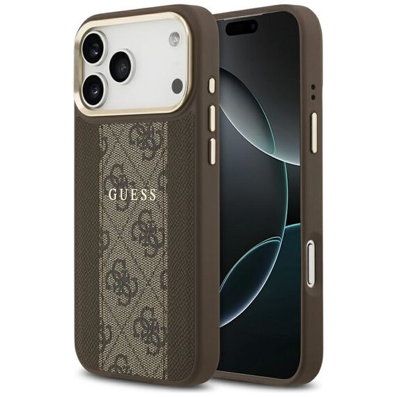 Guess 4G Stripe MagSafe case for iPhone 17 Pro Max - brown - Apple Cases - Cases - Techbox