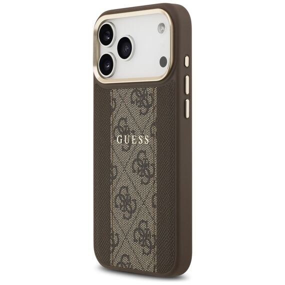 Guess 4G Stripe MagSafe case for iPhone 17 Pro Max - brown - Apple Cases - Cases - Techbox