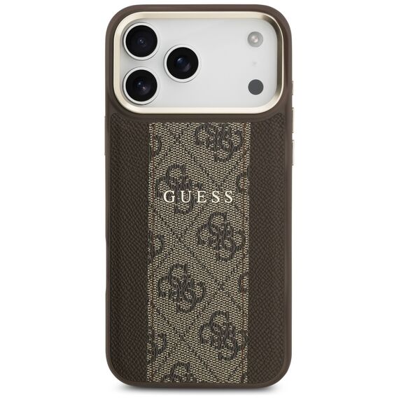 Guess 4G Stripe MagSafe case for iPhone 17 Pro Max - brown - Apple Cases - Cases - Techbox