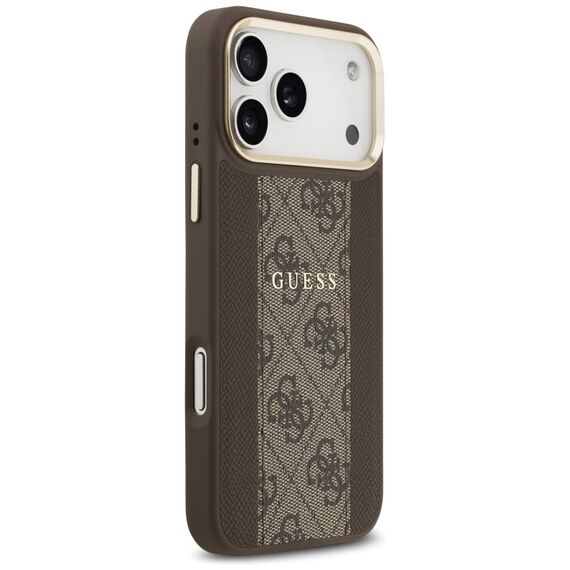 Guess 4G Stripe MagSafe case for iPhone 17 Pro Max - brown - Apple Cases - Cases - Techbox