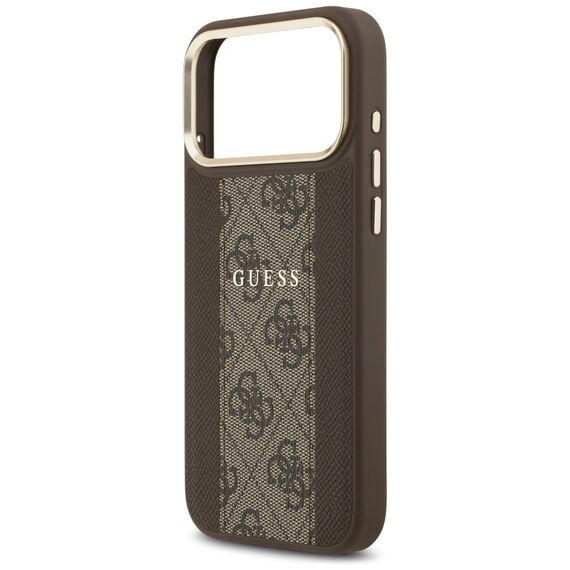 Guess 4G Stripe MagSafe case for iPhone 17 Pro Max - brown - Apple Cases - Cases - Techbox