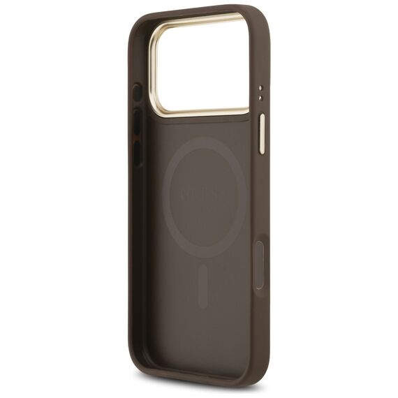Guess 4G Stripe MagSafe case for iPhone 17 Pro Max - brown - Apple Cases - Cases - Techbox