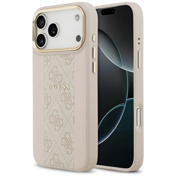 Guess 4G Stripe MagSafe Case for iPhone 17 Pro Max - Pink - Apple Cases - Cases - Techbox