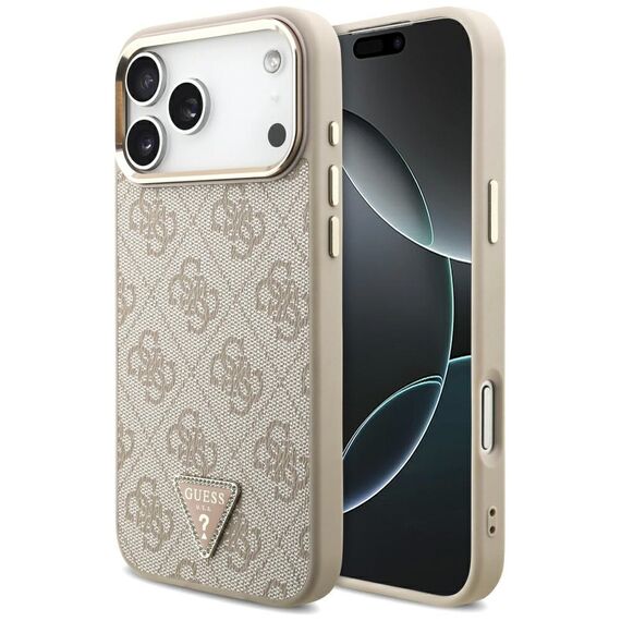 Guess 4G Triangle Logo MagSafe Case for iPhone 17 Pro Max - Rose Gold | Techbox