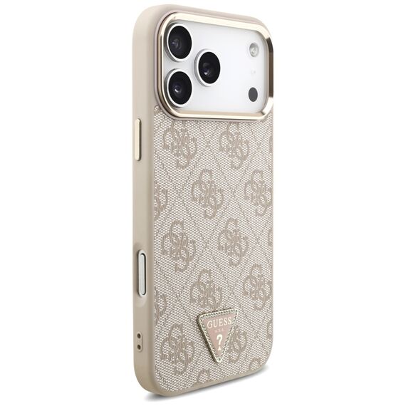 Guess 4G Triangle Logo MagSafe Case for iPhone 17 Pro Max - Rose Gold | Techbox