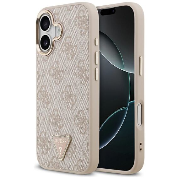 Guess 4G Triangle Logo MagSafe Case for iPhone 17 - Rose Gold | Techbox
