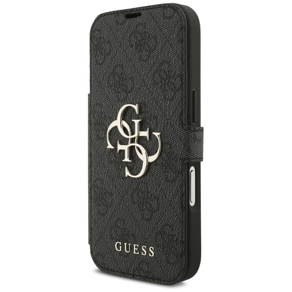 Guess Book 4G Metal Logo Case for iPhone 17 Pro - Black | Techbox