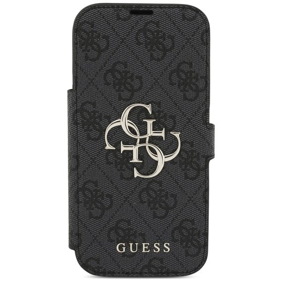 Guess Book 4G Metal Logo Case for iPhone 17 Pro - Black | Techbox