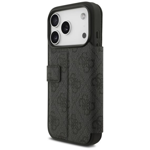 Guess Book 4G Metal Logo Case for iPhone 17 Pro - Black | Techbox