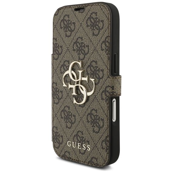 Guess Book 4G Metal Logo Case for iPhone 17 Pro - Brown | Techbox