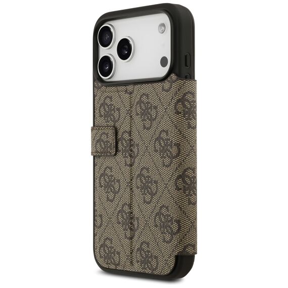Guess Book 4G Metal Logo Case for iPhone 17 Pro Max - Brown | Techbox