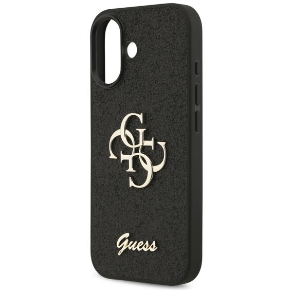 Guess Fixed Glitter Big 4G case for iPhone 17 - black | Techbox