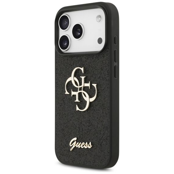 Guess Fixed Glitter Big 4G case for iPhone 17 Pro - black - Apple Cases - Cases - Techbox
