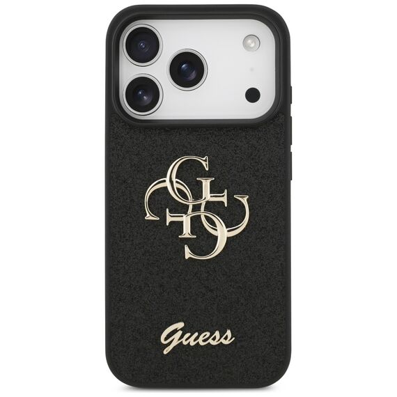 Guess Fixed Glitter Big 4G case for iPhone 17 Pro - black - Apple Cases - Cases - Techbox