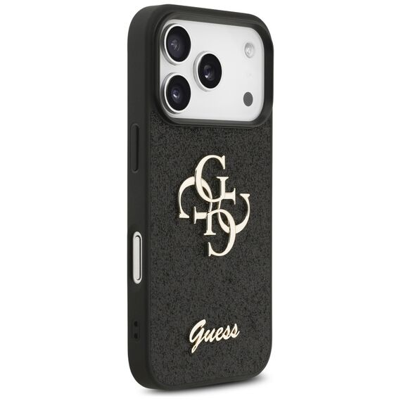 Guess Fixed Glitter Big 4G case for iPhone 17 Pro - black - Apple Cases - Cases - Techbox