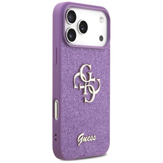 Guess Fixed Glitter Big 4G case for iPhone 17 Pro Max - purple | Techbox
