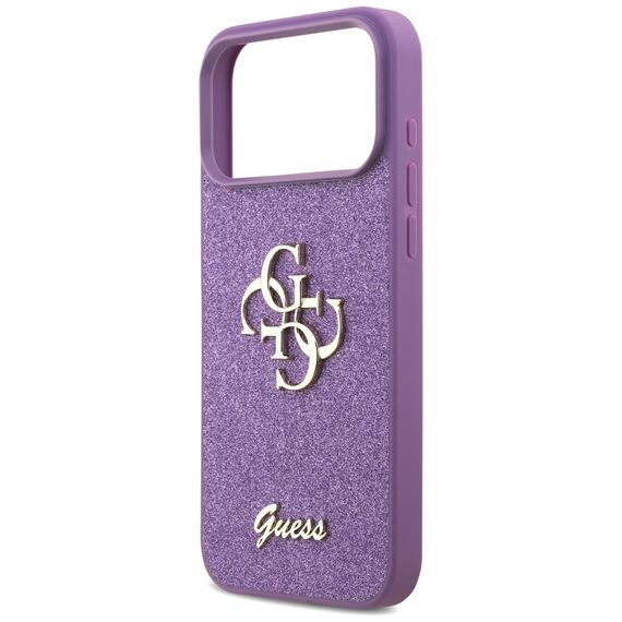 Guess Fixed Glitter Big 4G case for iPhone 17 Pro Max - purple | Techbox