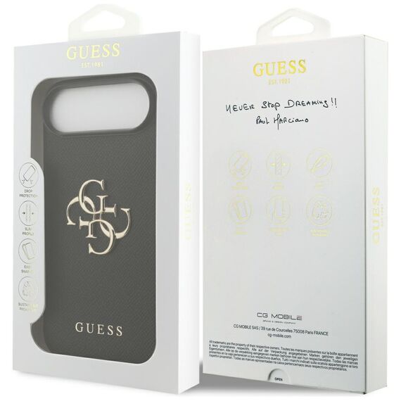 Guess Grained Big 4G &amp; Classic Logo case for iPhone Air - black | Techbox