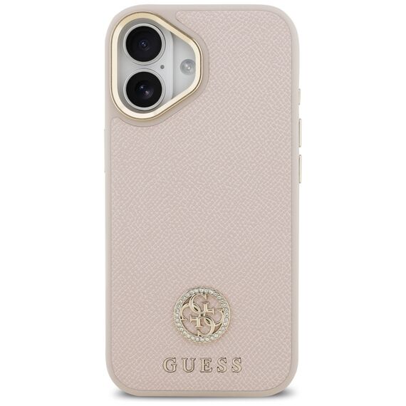 Guess Grained Strass Logo MagSafe case for iPhone 17 - pink - Uncategorized Cases (2) - Cases - Techbox