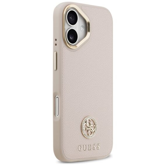 Guess Grained Strass Logo MagSafe case for iPhone 17 - pink - Uncategorized Cases (2) - Cases - Techbox
