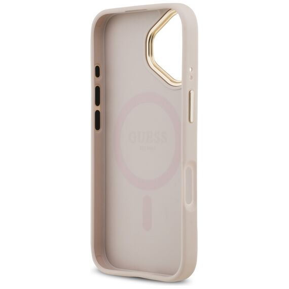 Guess Grained Strass Logo MagSafe case for iPhone 17 - pink - Uncategorized Cases (2) - Cases - Techbox