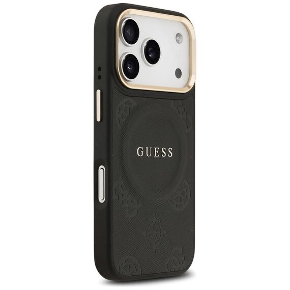 Guess Peony Hot Stamp MagSafe Case for iPhone 17 Pro - Black - Apple Cases - Cases - Techbox