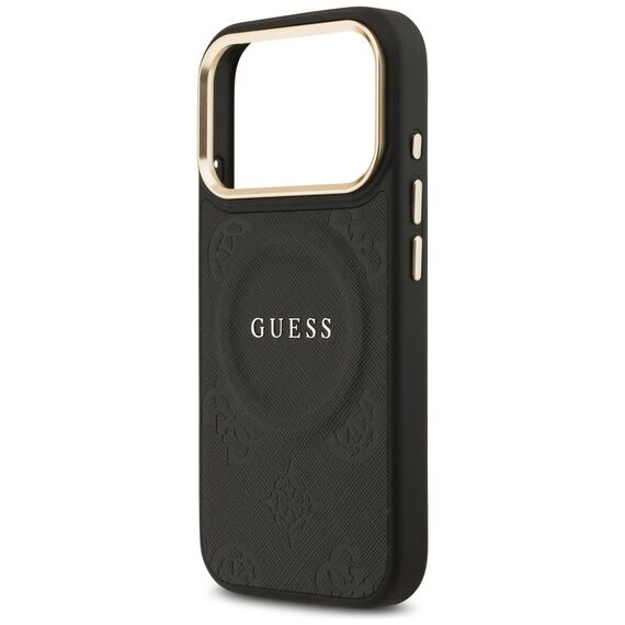 Guess Peony Hot Stamp MagSafe Case for iPhone 17 Pro - Black - Apple Cases - Cases - Techbox